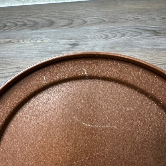 Tupperware 7" Seal N Serve Lid Replacement Orange (1207-14) Brown (1207-44) Vtg - Picture 12 of 13